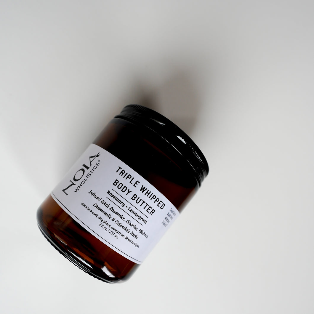 Triple Whipped Body Butter | Rosemary + Lemongrass |